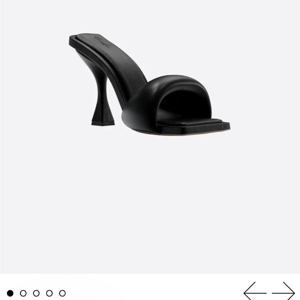 Hanifa Zoe Mules Black Heeled Sandals size 42 (12)